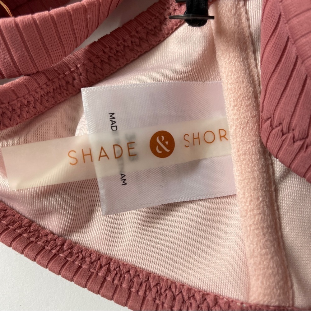 NEW Shade & Shore Mauve Bikini Vacay Swim Top 34B - Picture 8 of 9